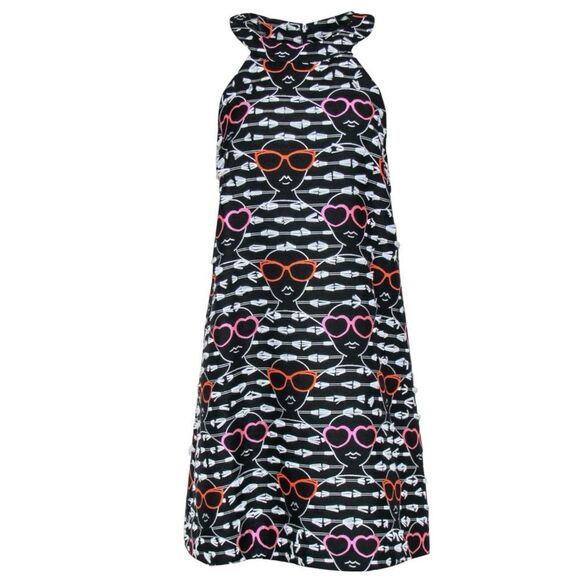 Anthropologie Dress Hutch Face Sunglass Print Dress Size XS BLOGGER FAVORITE - Picture 9 of 14